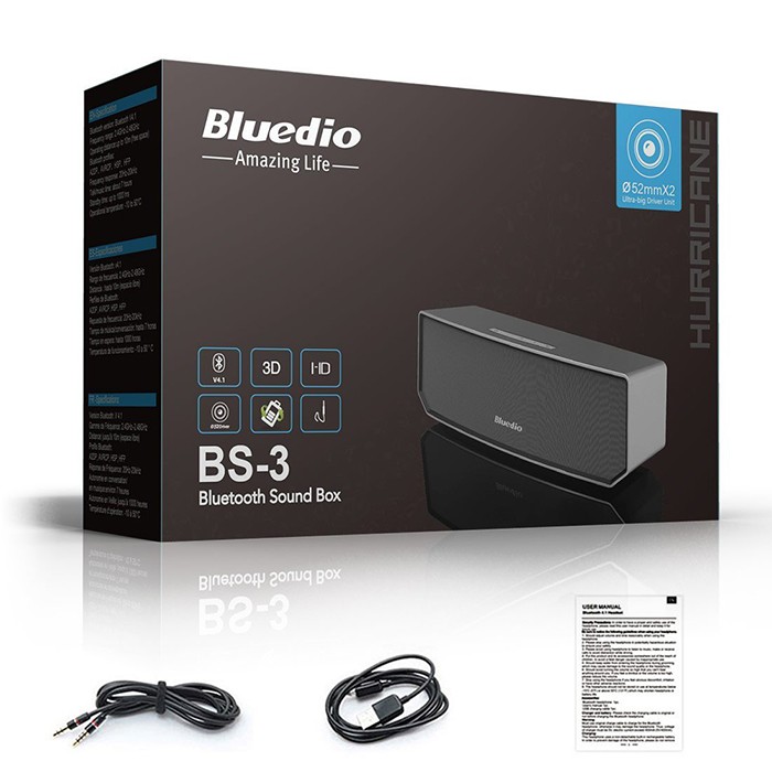 Loa bluetooth Bluedio BS-3 chính hãng