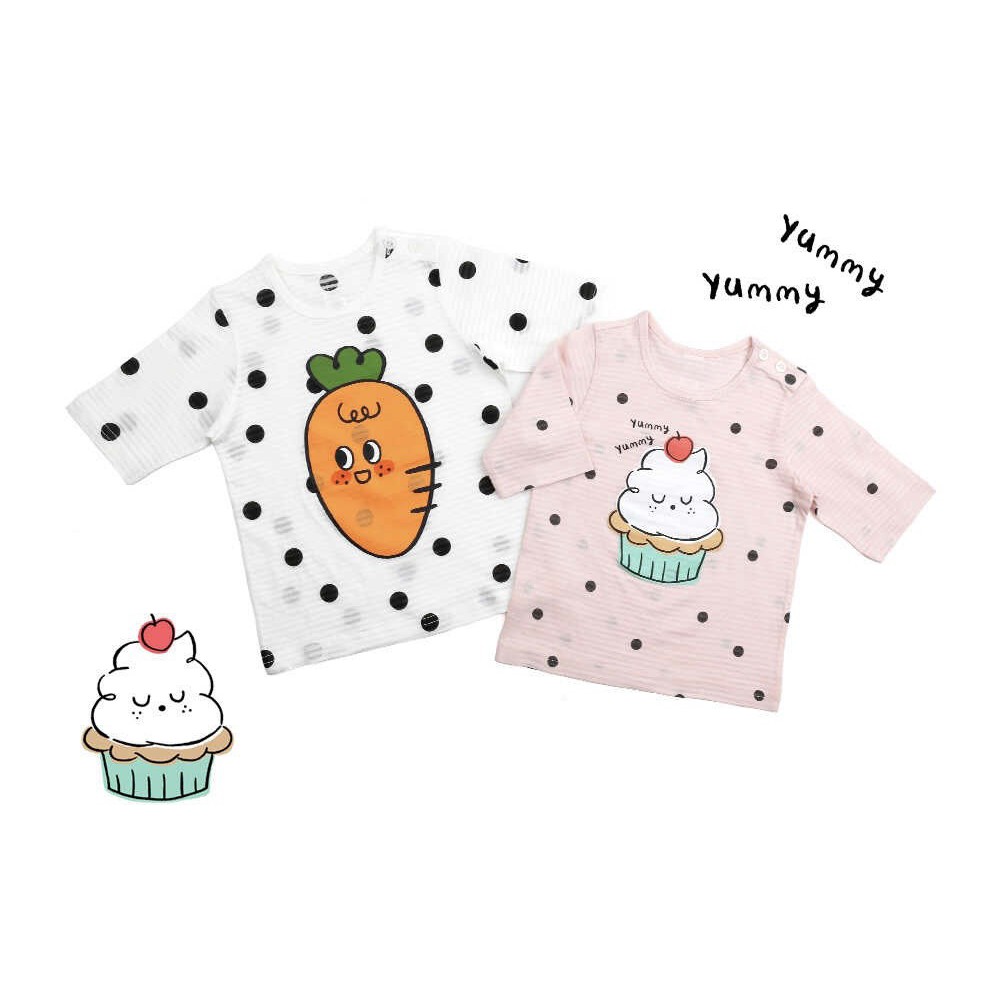 [Chính Hãng] Bộ Quần Áo Lửng Cute Cupcake Cho Bé - Maykids 2021 - Nhập Khẩu Hàn Quốc