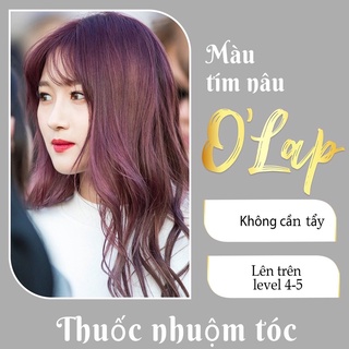 Thuốc nhuộm tóc tím nâu không cần tẩy tại nhà giá rẻ chính hãng OLAP OL52