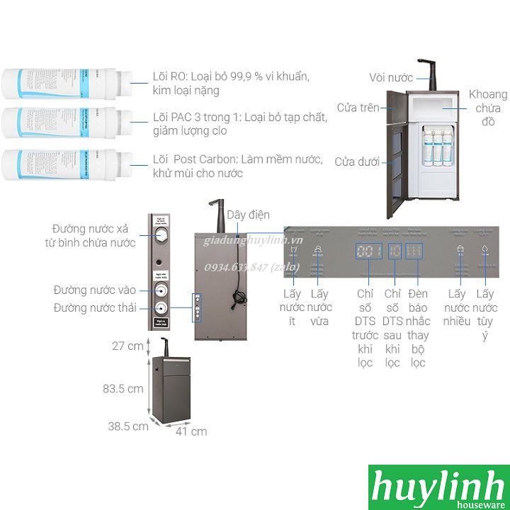 Máy lọc nước RO Toshiba TWP-N1843SV (T)