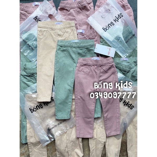 Quần Tregging Nhung Tăm Bé Gái Basic GJ
