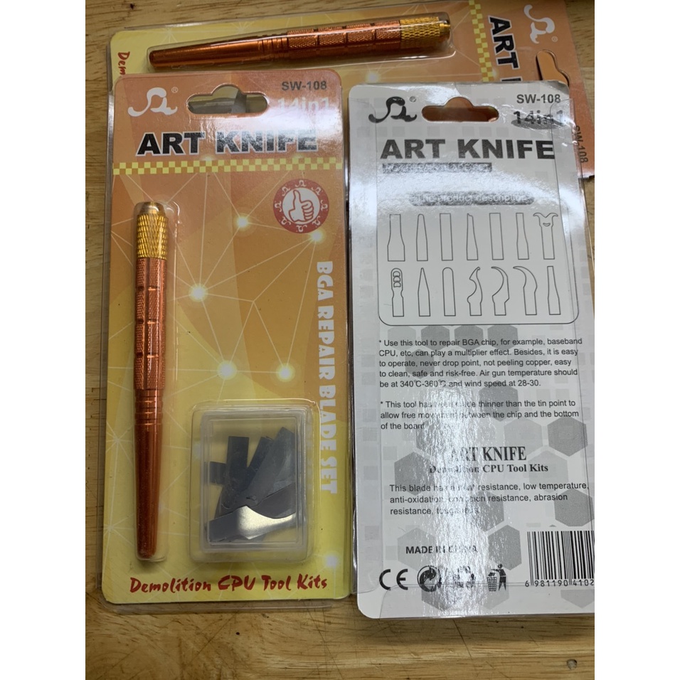 Bộ dụng cụ tháo gỡ CPU, RAM, ổ cứng, IC điện thoại 14in1(SW-108)