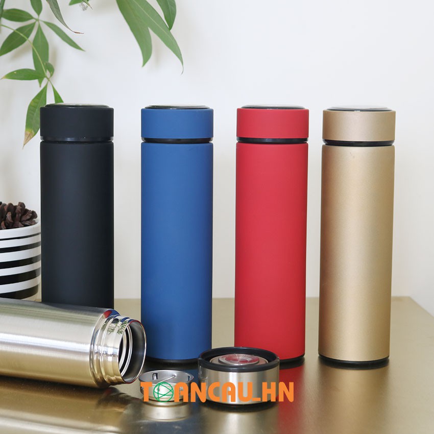 Bình giữ nhiệt inox 304 - Bình nước giữ nhiệt inox 500ml Cao cấp giữ nóng lạnh - Chọn màu