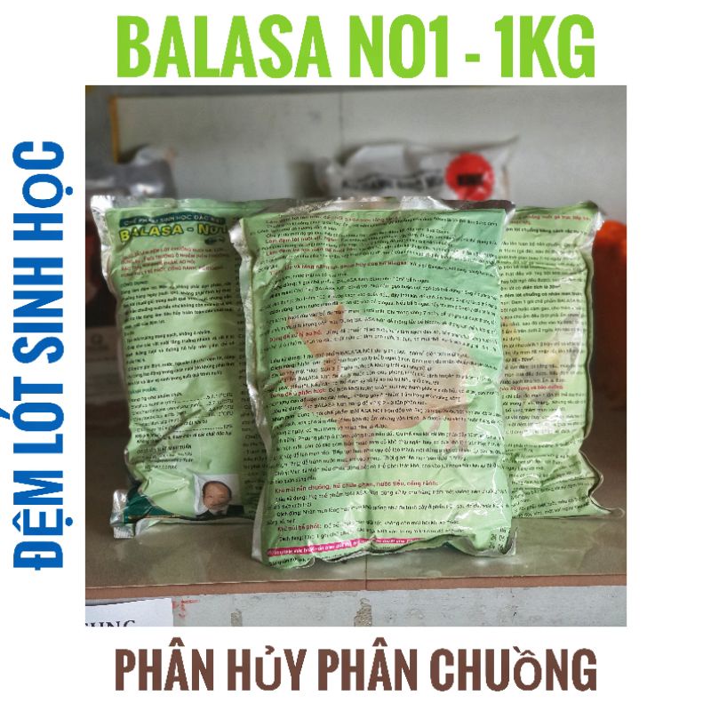 MEN VI SINH LÓT CHUỒNG, GIẢM MÙI HÔI PHÂN - BALASA NO1 1KG