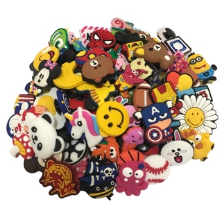 Combo 10 sticker, charm gắn dép cross, dép sục, dép cá xấu
