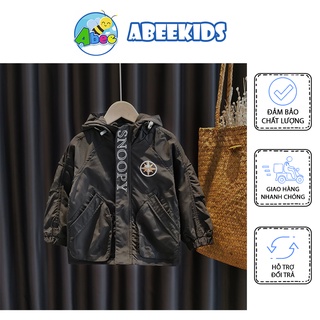 Áo Gió Snoopy Thu Đông 2 Lớp Cho Bé Trai Và Bé Gái Size 8-26kg Abee Store AG02.