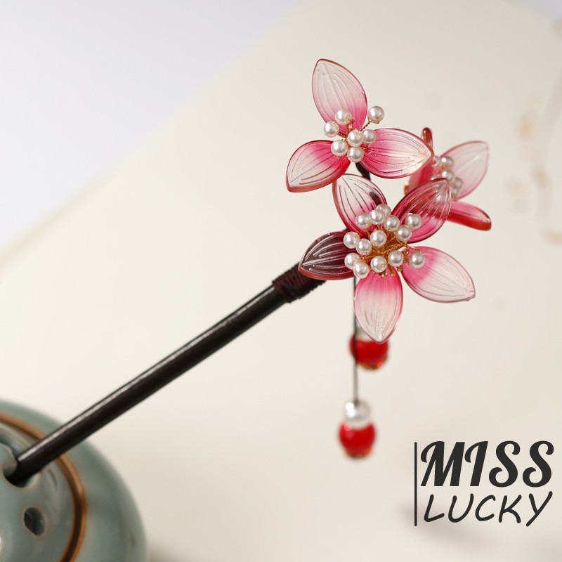 Trâm cài tóc bằng gỗ kiểu Trung Hoa cổ điển quyến rũ cho nữ