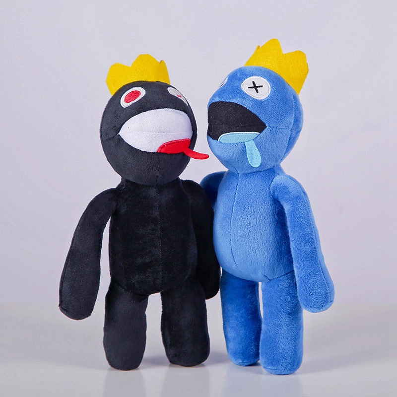 Roblox Rainbow Friends Búp Bê Nhồi Bông Hình Cầu Vồng Màu Xanh Lá / Xanh Dương NS3