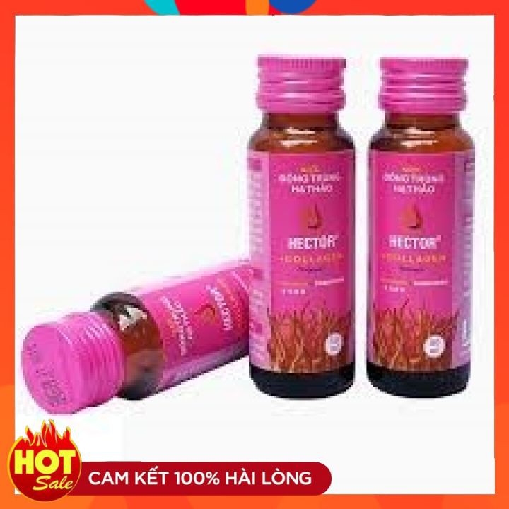 ⚡NHẬP MÃ GIẢM 10%⚡Nước Đông Trùng Hạ Thảo Hector Collagen Hộp 10 Chai Hector Cordyceps Collagen