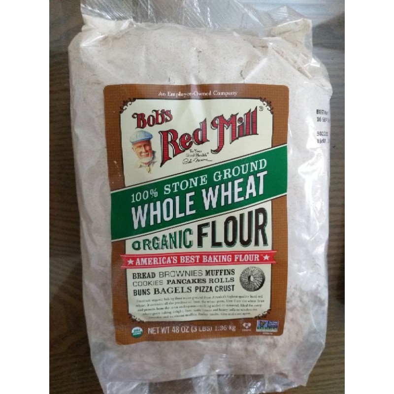 Bột mì nguyên cám hữu cơ Bob's Red Mill 1.36kg / 2.27kg