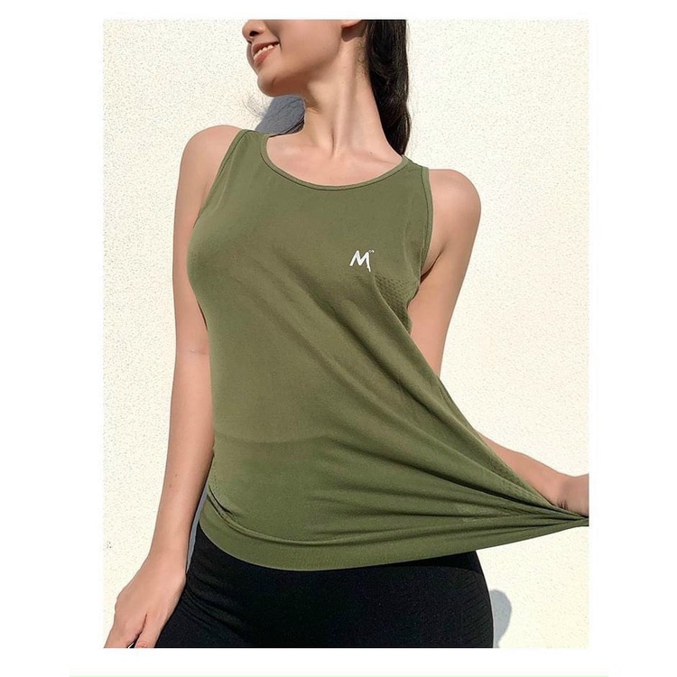 Áo 3 lỗ dệt kim siêu thoáng tập gym-yoga-aerobic nữ