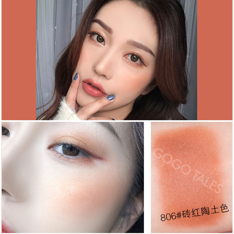 Phấn má hồng GOGO TALES tông lì và ngọc trai tự nhiên trang điểm tông nude | BigBuy360 - bigbuy360.vn