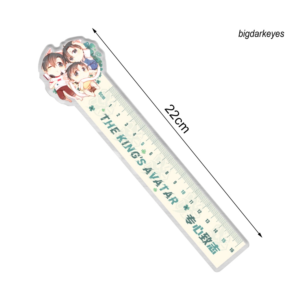 Thước Kẻ Chống Nứt In Hình Anime Demon Slayer Cho Học Sinh