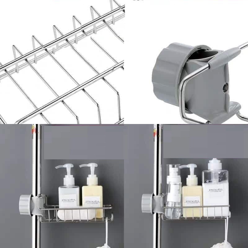 [RẺ VÔ ĐỊCH] Giá treo inox gắn vòi rửa chén bát đựng nước rửa bát, cọ xong nồi không cần khoan vít - Đồ dùng nhà bếp