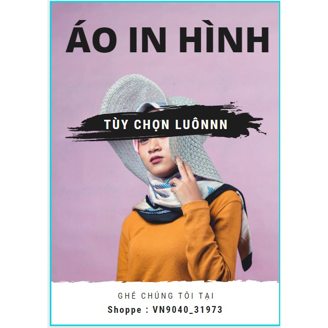 Áo thun nam nữ in hình tùy chọn , (In 1 mặt áo)