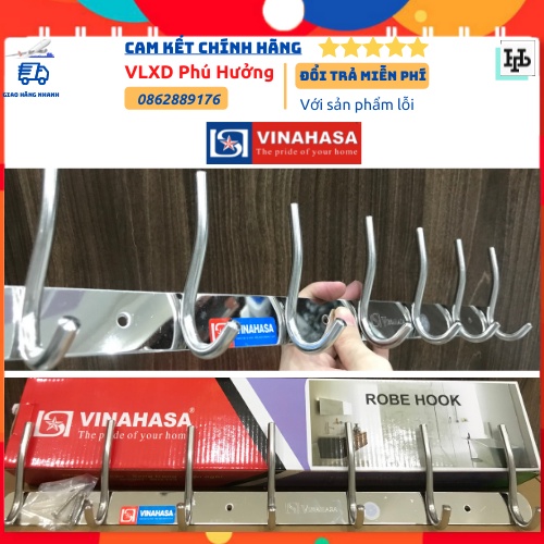 Móc treo quần áo gắn tường VINAHASA 100% Inox, Siêu bền- tiện dụng- cam kết chính hãng, Móc phơi quần áo thông minh