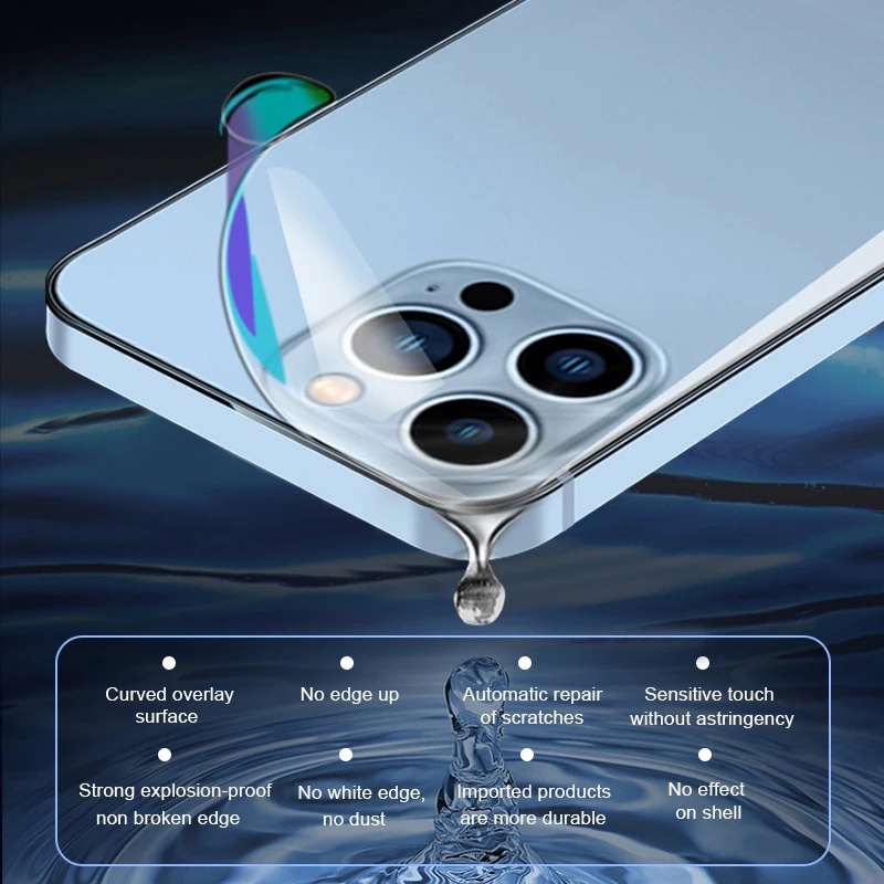 Miếng dán PPF bảo vệ mặt sau + PPF cao cấp dán viền bảo vệ Cho iPhone 13 Pro Max / 14 Pro Max / 12 Pro