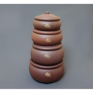 Niêu đất kho cá nấu cơm.Hàng sứ Bát Tràng