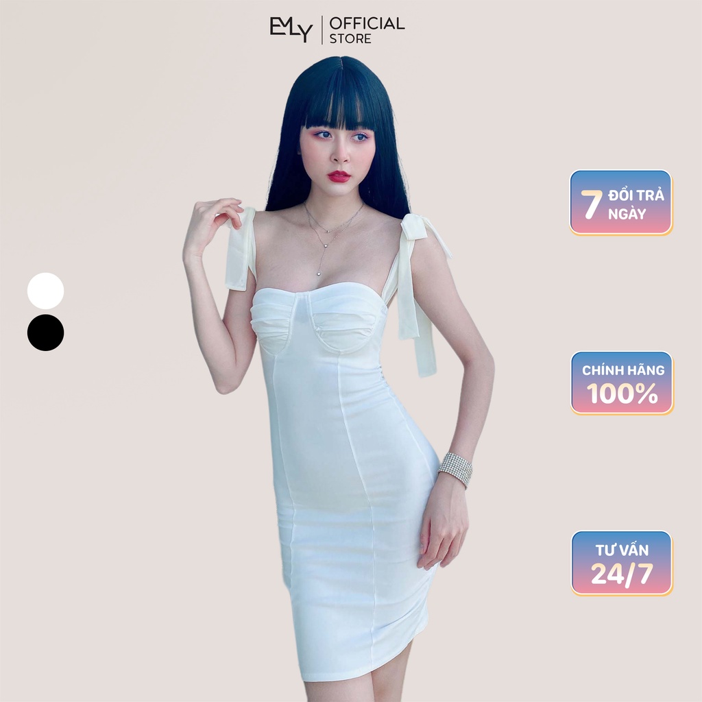Đầm hai dây dáng ôm mini Emilyshop ulzzang