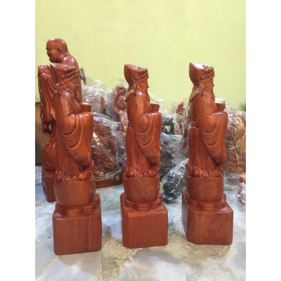Tượng Thần Tài Gỗ Hương Cao 60 Cm