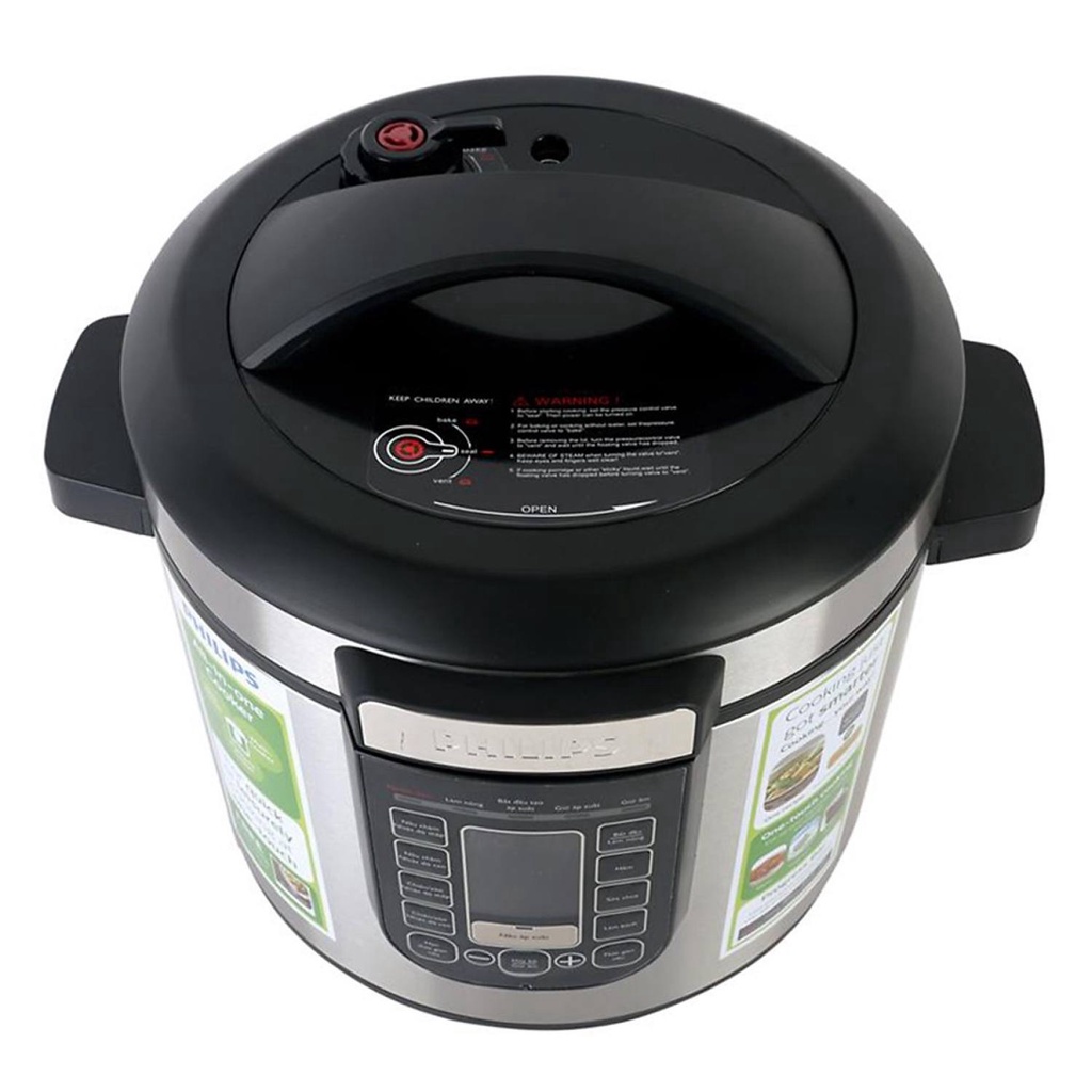 Nồi Áp Suất Điện Tử Philips HD2137/65 (6Lit), Hàng Chính Hãng BH 2 Năm