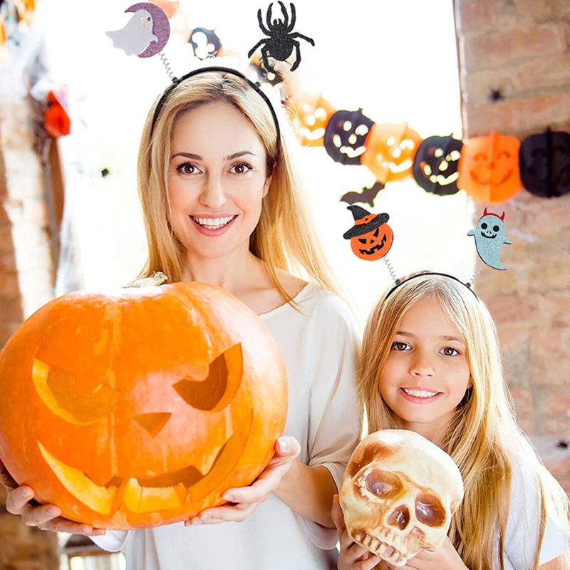 Băng Đô Cài Tóc Hình Cánh Bí Ngô Halloween