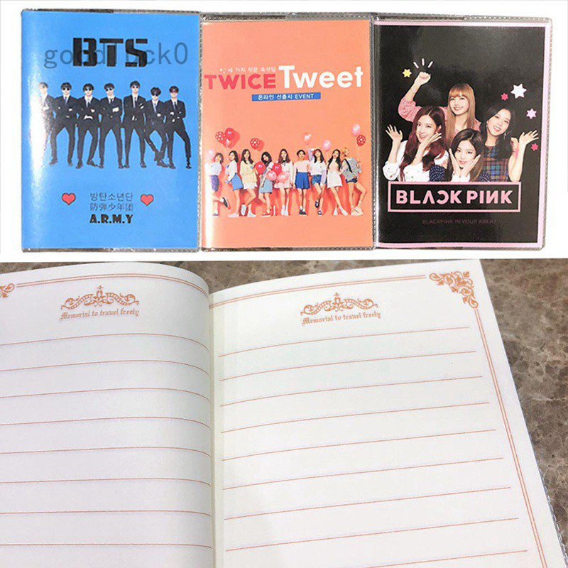 Sổ Tay In Hình Các Thành Viên Nhóm Nhạc KPOP BTS TWICE Dễ Thương