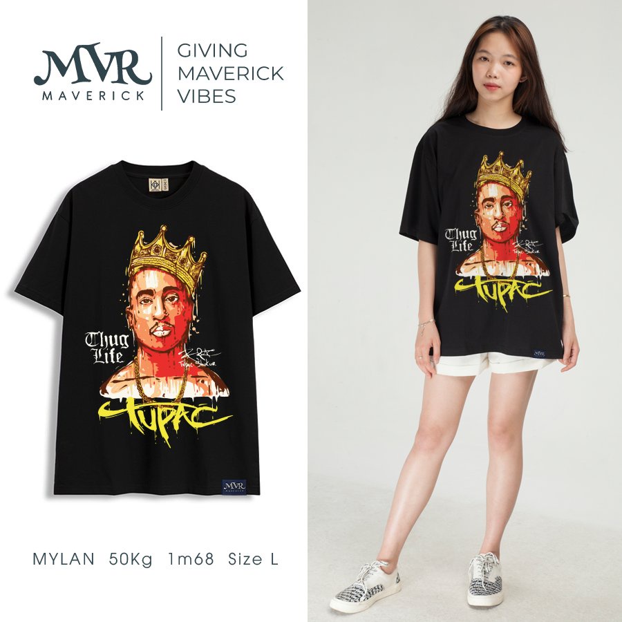 Áo thun trắng form rộng Hip hop phong cách chất MVR size rộng tee Mỹ BB4075