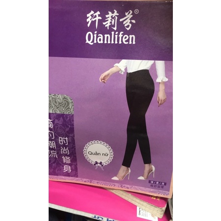 Quần Thun Ôm Nữ Trung Niên Trơn Hàng Quảng Châu Cao Cấp 4 Size Mỏng Mát Dai Vải 48-78Kg Vừa