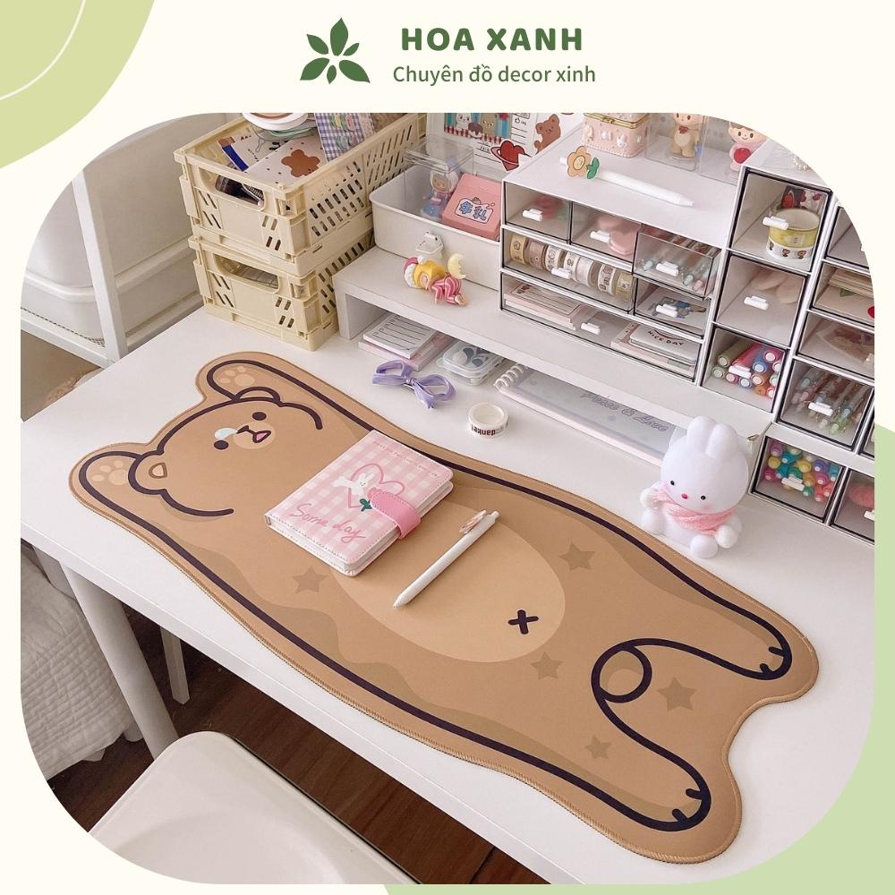 ( Hàng sẵn nhiều) Tấm Lót Chuột Bàn di chuột, Mousepad Hình Mèo Gấu Dễ Thương Bản To