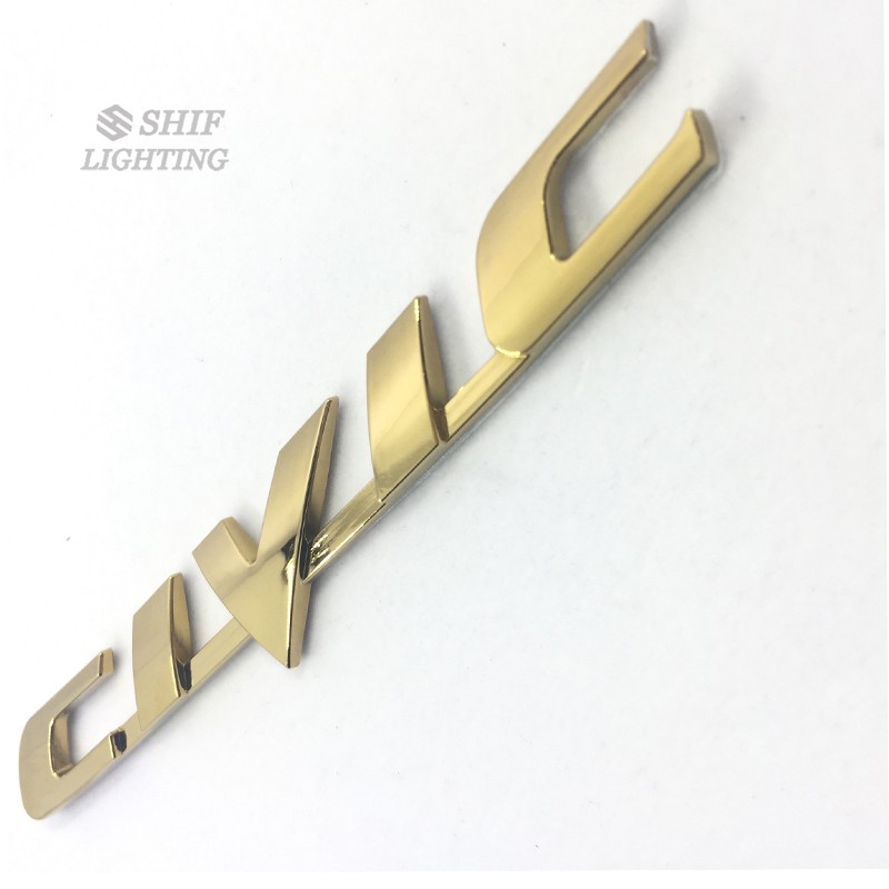 Miếng dán logo mạ vàng độc đáo trang trí xe hơi Honda Civic