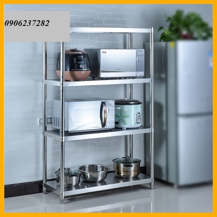 Kệ bếp đa năng 4 tầng inox 53x100x35cm_kệ để đồ nhà bếp cao cấp