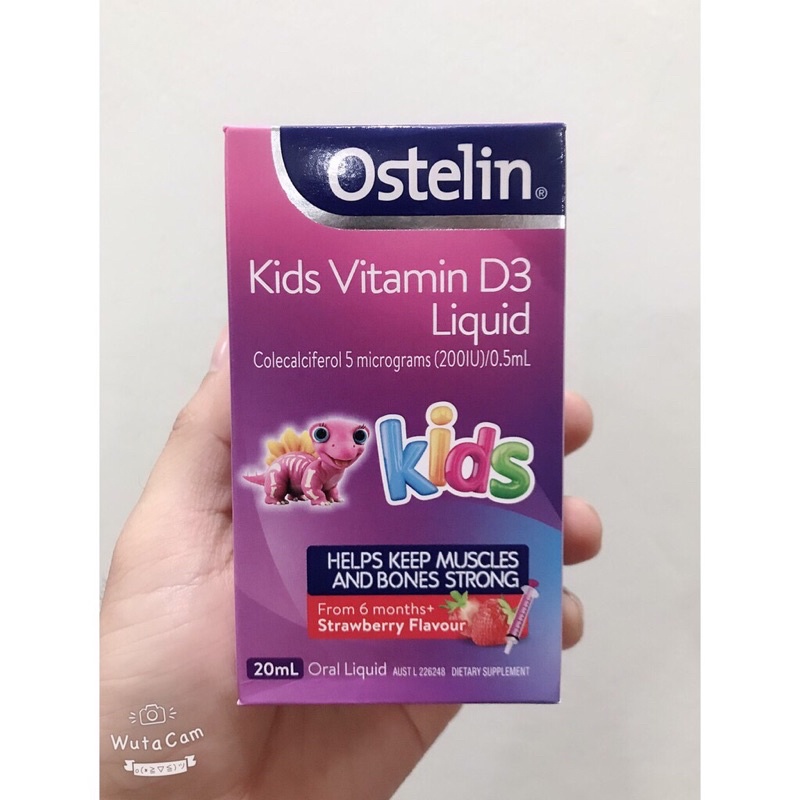 SIRO VITAMIN D3 OSTELIN DẠNG DROP 2,4ML/LIQUID 20ML ÚC CHO BÉ TỪ 6M