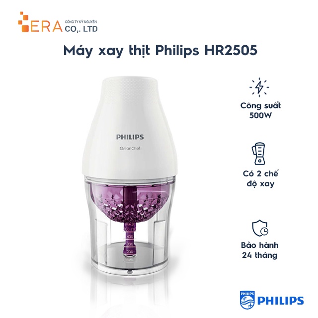 [Mã ELHADEV giảm 4% đơn 300K] Máy xay thịt Philips HR2505 - Hàng chính hãng