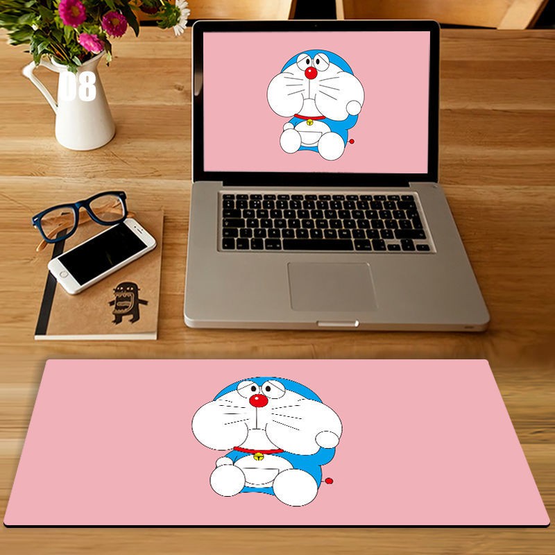 Miếng Lót Chuột Máy Tính Cỡ Lớn Hình Doraemon Đơn Giản Dễ Thương