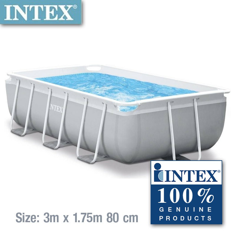 Bể bơi khung kim loại chịu lực 300x175x80 cm INTEX 26784 - Kèm máy lọc, cầu thang