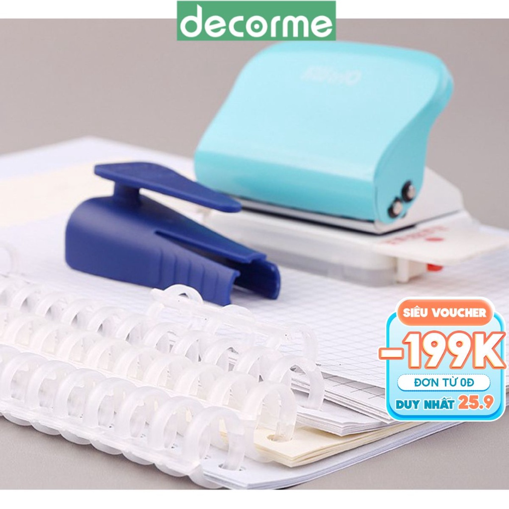 Dụng cụ mở còng nhựa binder gáy còng nhựa phụ kiện sổ còng văn phòng phẩm Decorme