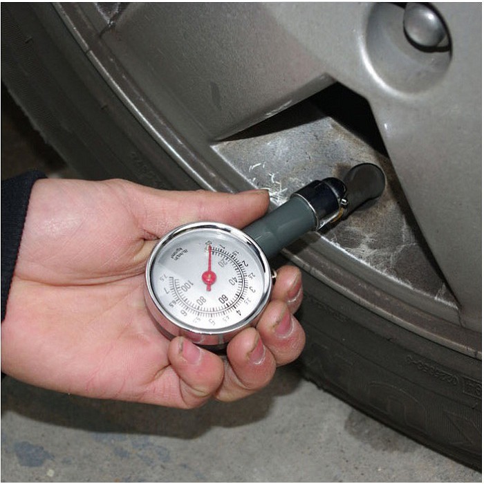( THANH LÝ SỐC H 76 )Đồng hồ đo áp suất lốp xe máy ô tô loại 1 đựng hộp nhựa cứng