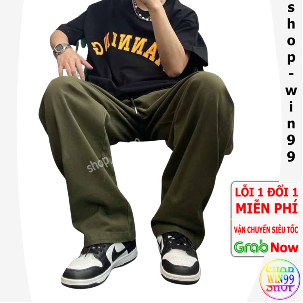 Quần KaKi baggy nam ống suông rộng .