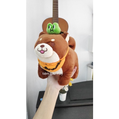 Gấu bông chó shiba đeo yếm dễ thương  nhiều mẫu đáng yêu chất bông mềm mịn