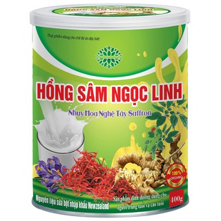 Sữa bột Hồng sâm ngọc linh nhụy hoa nghệ tây Saffron (hộp 400/900g)