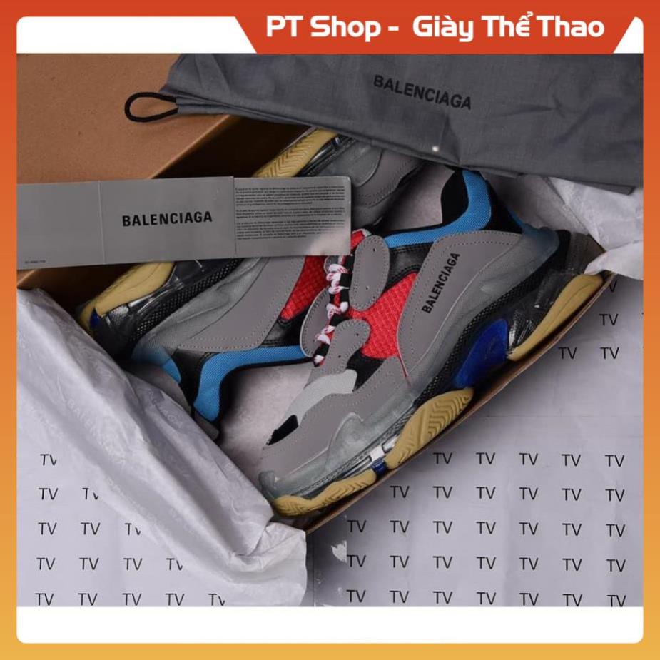 [FreeShip+ Hàng Cao Cấp] Giày Balen Đế Khí Cao Cấp Xanh Đỏ 1:1, Giày thể thao nam nữ Full phụ kiện Sneaker