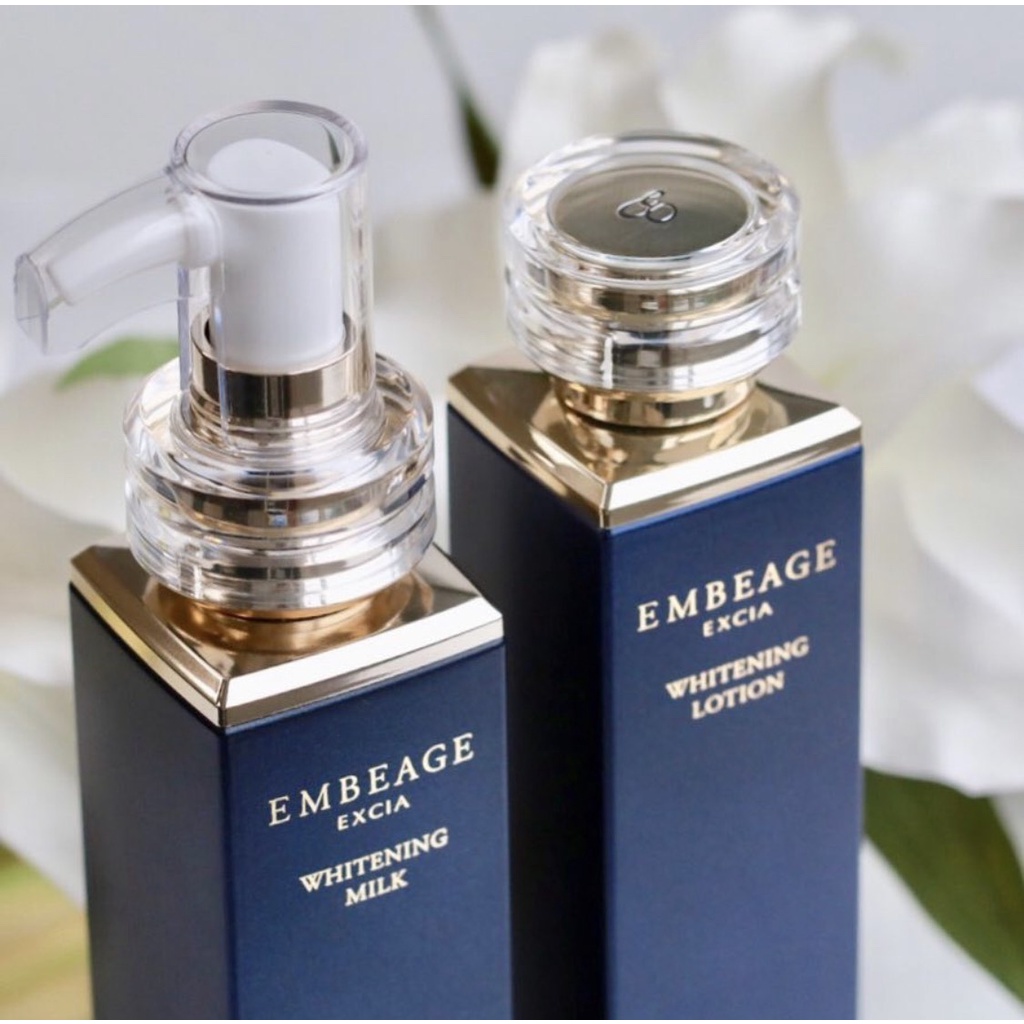 Sữa dưỡng EMBEAGE Excia Whitening Milk trắng da cao cấp, chống lão hoá đỉnh cao 30g (Auth 100%, từ store ALBION