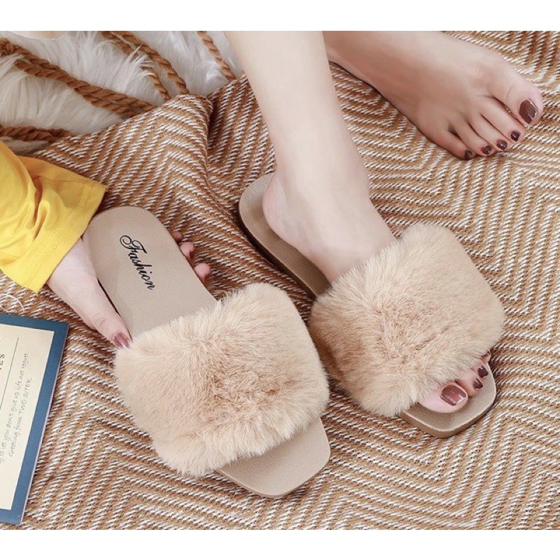 Dép lông trơn mịn kèm ảnh thật
