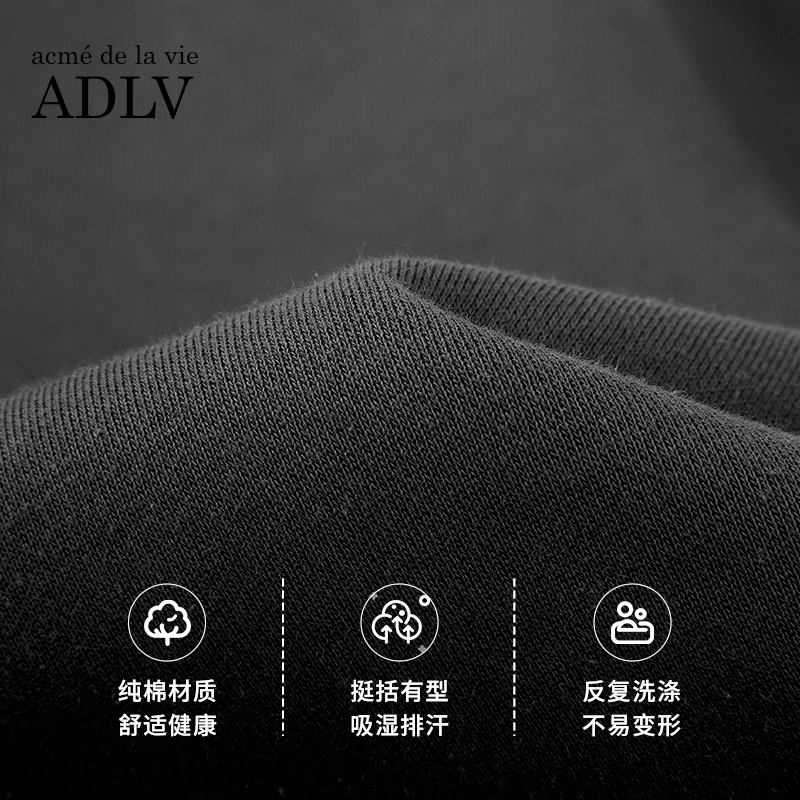 Áo thun dáng rộng tay ngắn in ADLV thời trang Hàn Quốc cho nam nữ | BigBuy360 - bigbuy360.vn