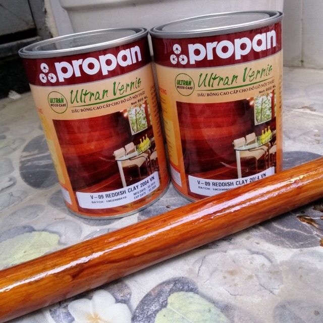 Sơn dầu bóng cho đồ gỗ nội thất Propan vec ni 800ml - có 3 mã màu lựa chọn - Vecni
