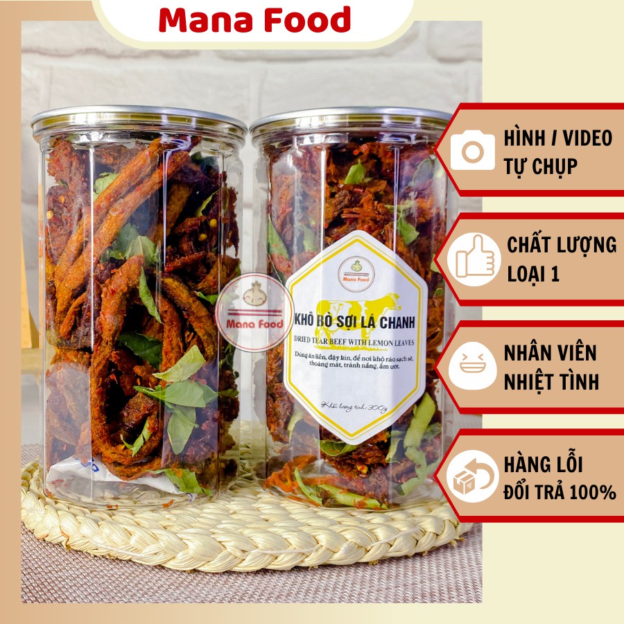 300G Khô Bò Que Mana Food, khô bò miếng, khô bò viên, khô bò Sài Gòn | Bò thật - ATVSTP, Ngon, Chất lượng | BigBuy360 - bigbuy360.vn