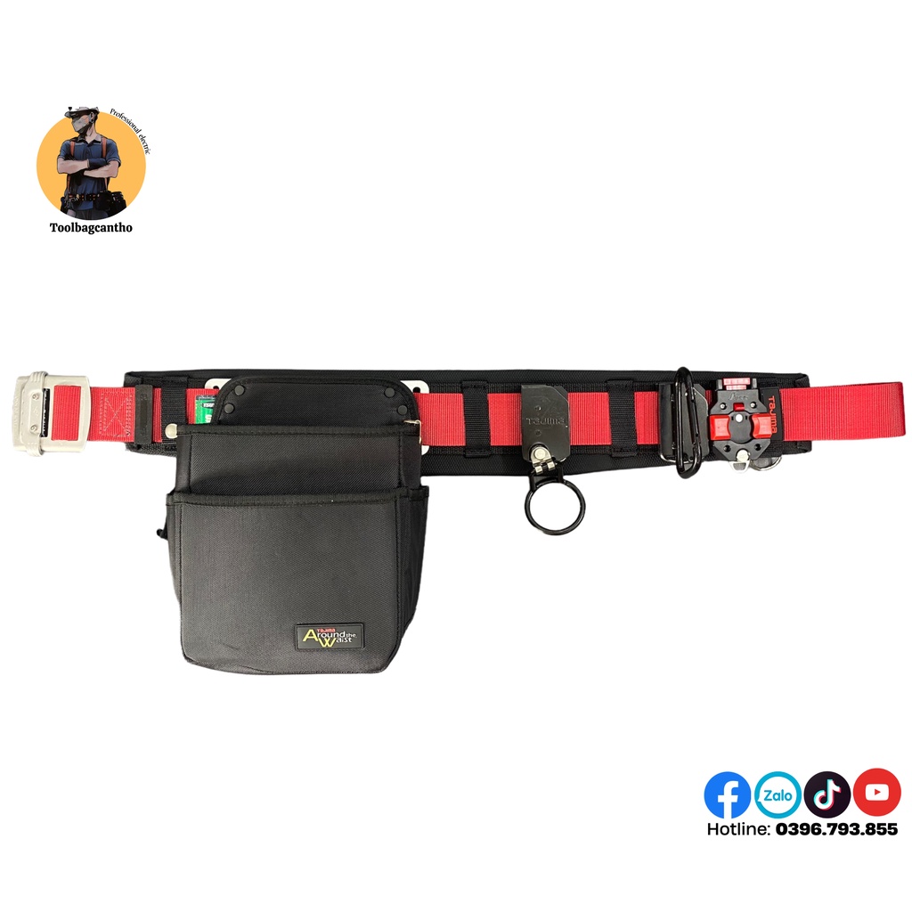 Bộ dây đai đồ nghề Nhật M7 cho thợ điện, nước, camera,...