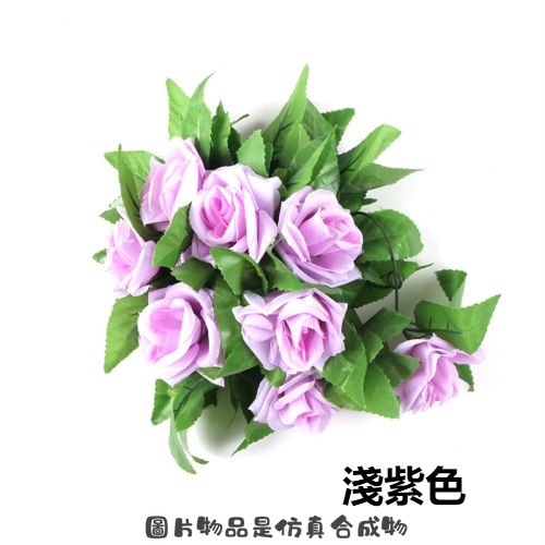 Dây Hoa Hồng Giả Bằng Lụa Dài 2.45M Trang Trí Giáng Sinh Thời Trang