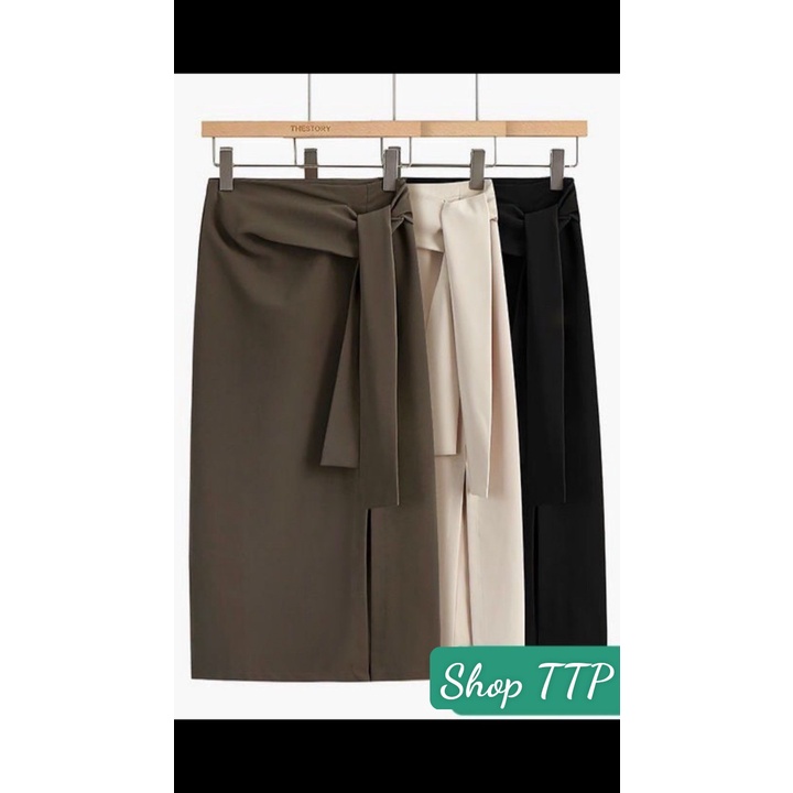 Chân váy xẻ tà cạp lơ .< Bán Sỉ >. | BigBuy360 - bigbuy360.vn